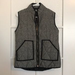 Herringbone Puffer Vest